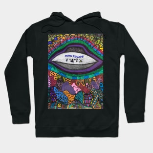 Mind Escape Psychedelic UFO Live Art Hoodie